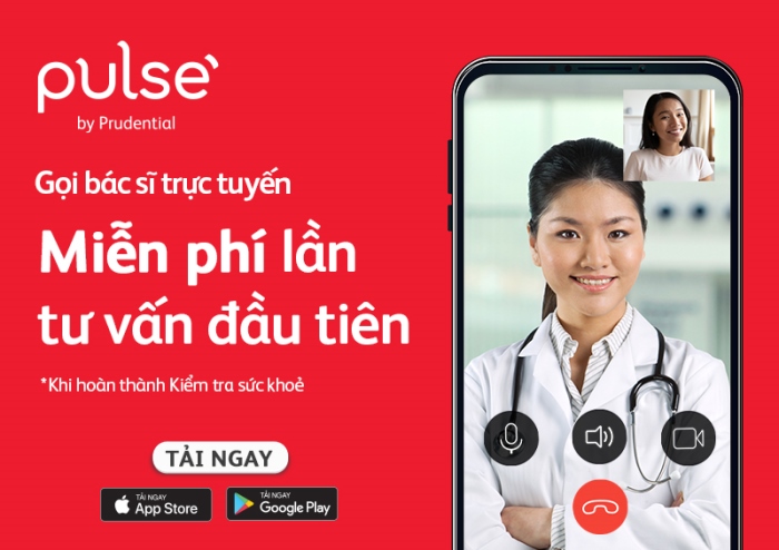 Khám bệnh từ xa, an tâm phòng dịch với bác sĩ trực tuyến trên ứng dụng Pulse by Prudential