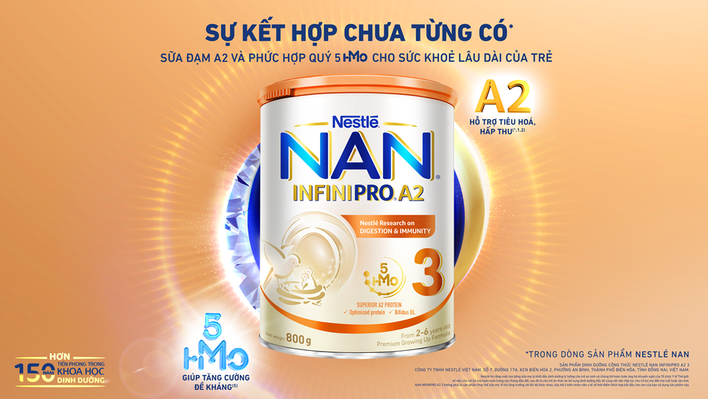 Nestlé Việt Nam mở rộng phân phối siêu phẩm dinh dưỡng NAN INFINIPRO A2