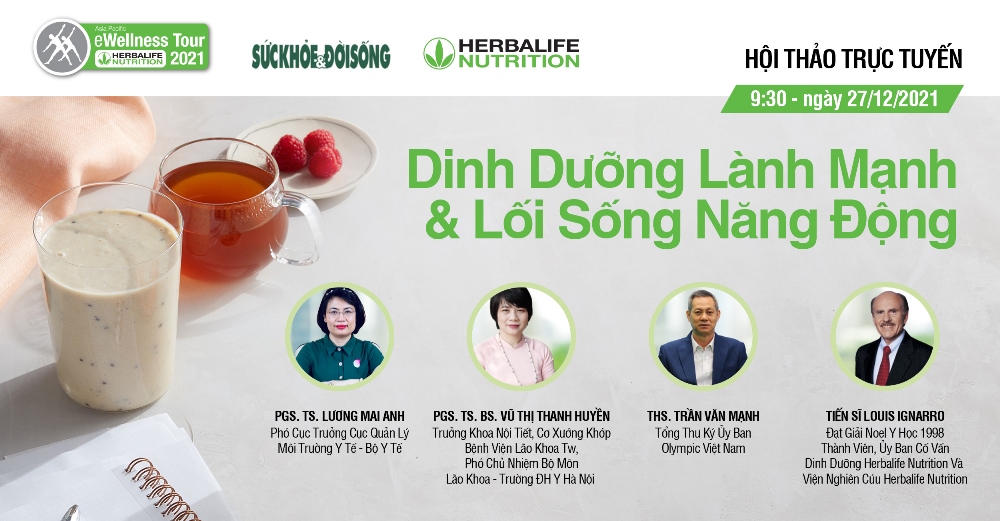 Herbalife Việt Nam cùng Báo Sức khỏe & Đời sống tổ chức chương trình Hành Trình Sức Khỏe trực tuyến